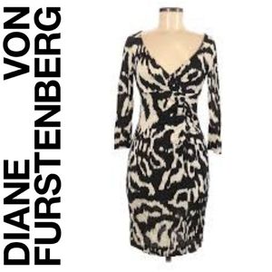 🚨NEW Diane Von Furstenberg Ikat Print Dress